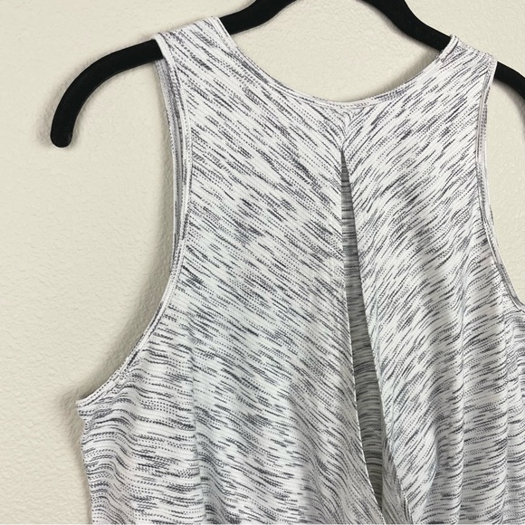 Lululemon Women's 10 Low Key Tank Tiger Space Dye White Black Gorpcore Gym Train - Picture 11 of 11